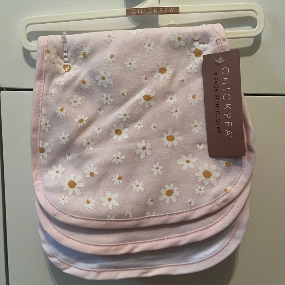 Chickpea 3 pack burp cloth